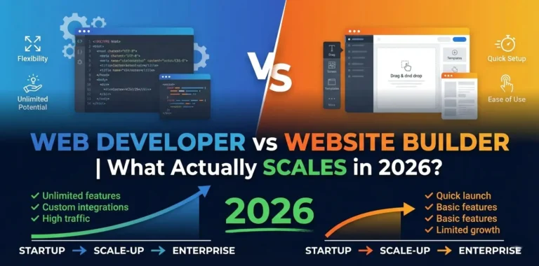 Web Developer vs Website Builder What Actually Scales in 2026
