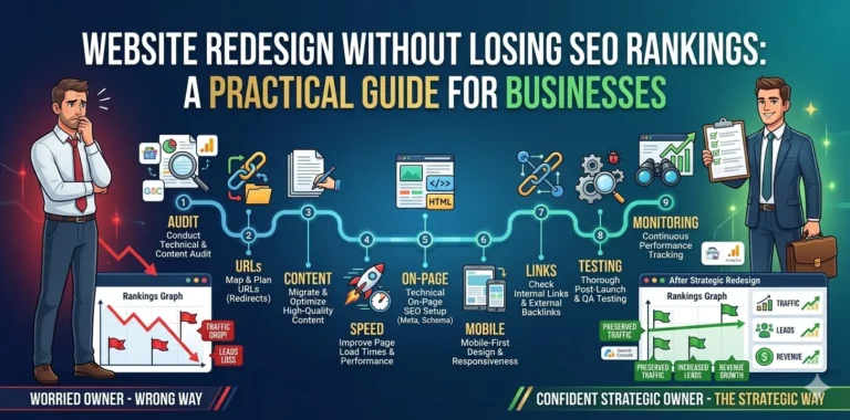 Website Redesign Without Losing SEO Rankings A Practical Guide for Businesses