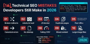 10 Technical SEO Mistakes Developers Still Make in 2026