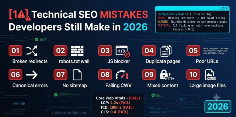 10 Technical SEO Mistakes Developers Still Make in 2026